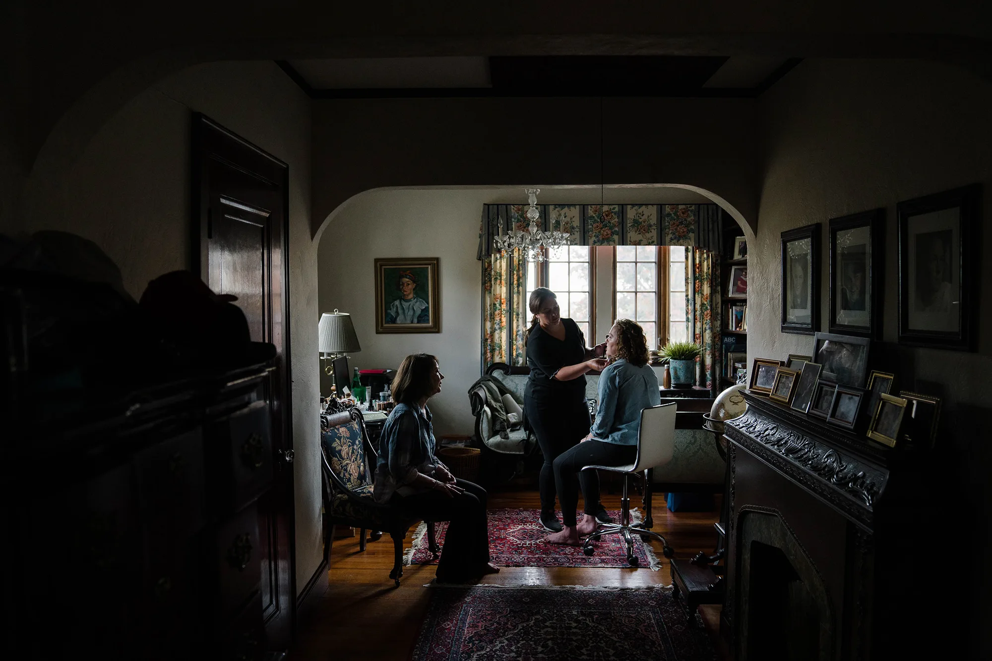 A documentary photograph featured in the best of wedding photography of 2019 showing a bride getting ready with her mom
